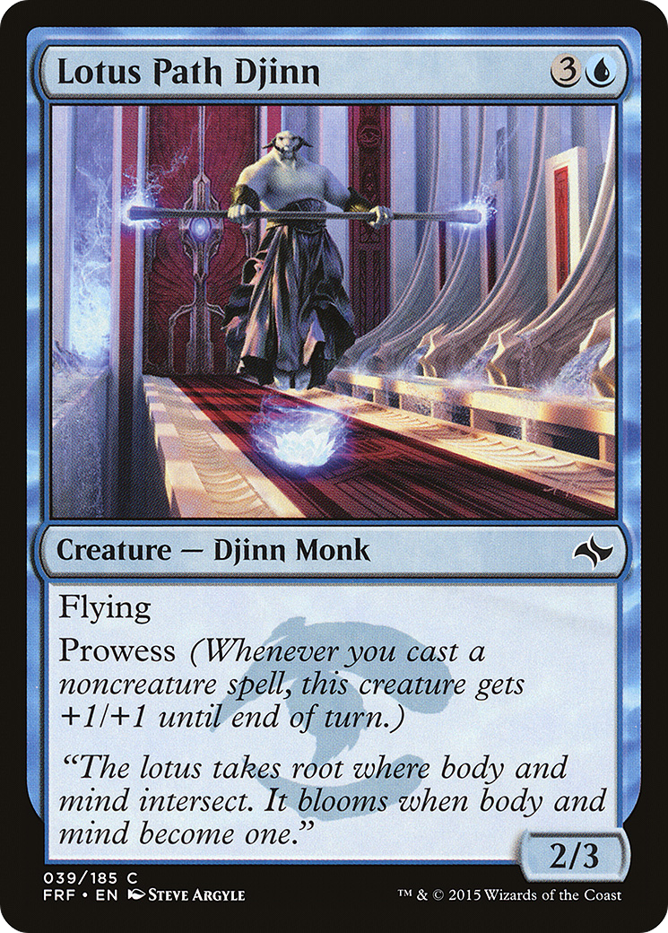 Lotus Path Djinn [Fate Reforged] Foil