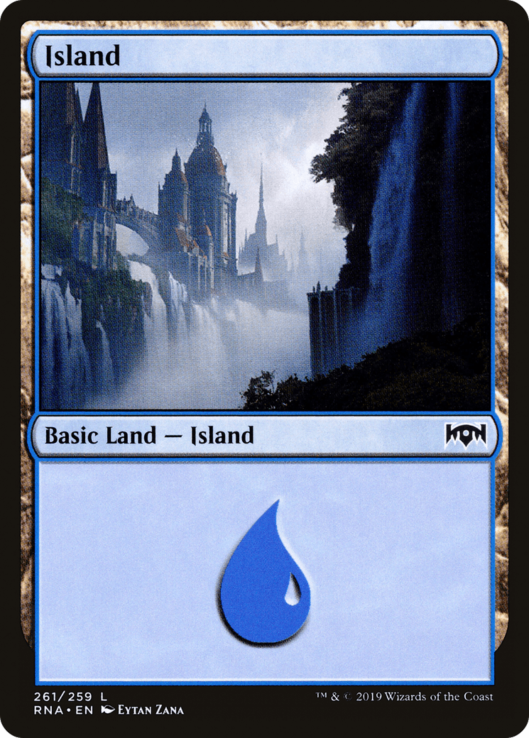 Island (261) [Ravnica Allegiance] Foil