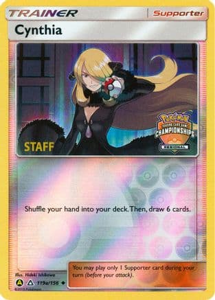 Cynthia (Regional Championships) [Staff] 119a/156 - League & Championship Cards Reverse Holofoil