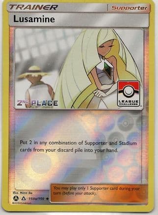 Lusamine (League Challenge) [2nd Place] 153a/156 - League & Championship Cards Reverse Holofoil