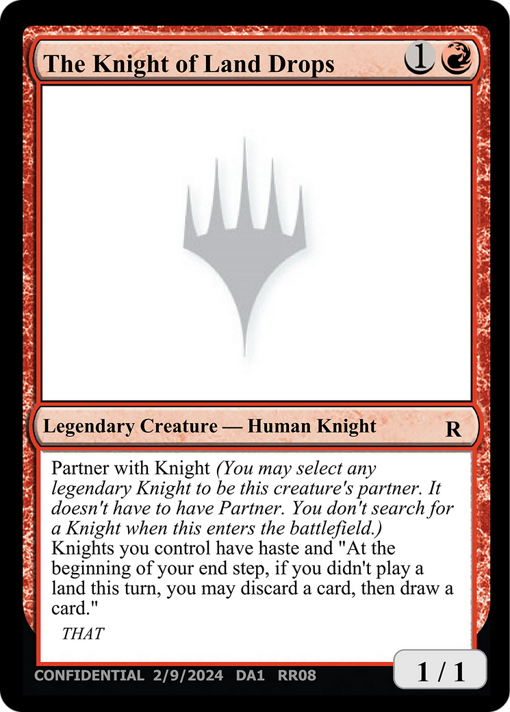 The Knight of Land Drops (DA1-RR08B) - Unknown Event