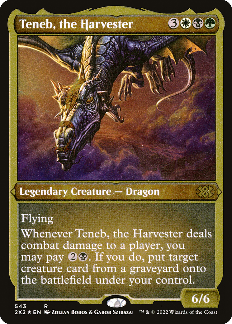 Teneb, the Harvester (Foil Etched) |  Foil (543) [Double Masters 2022]