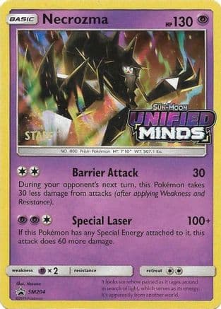 Necrozma SM204 (Prerelease) [Staff] SM204- SM Promos Holofoil