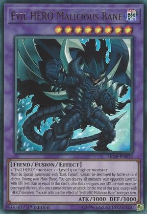 Evil Hero Malicious Bane [LED5-EN012] Ultra Rare