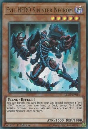 Evil Hero Sinister Necrom [LED5-EN014] Ultra Rare