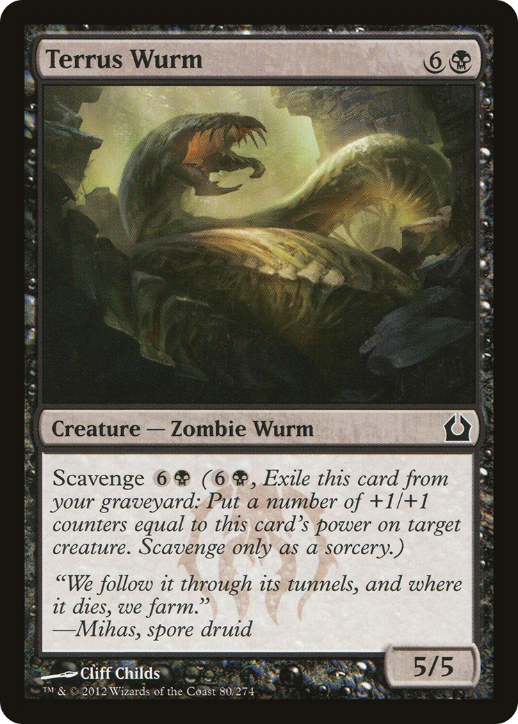 Terrus Wurm [Return to Ravnica] Foil