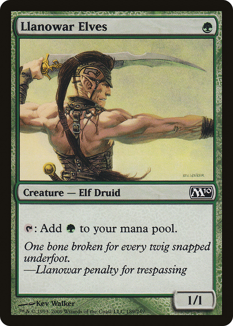 Llanowar Elves [Magic 2010] Foil