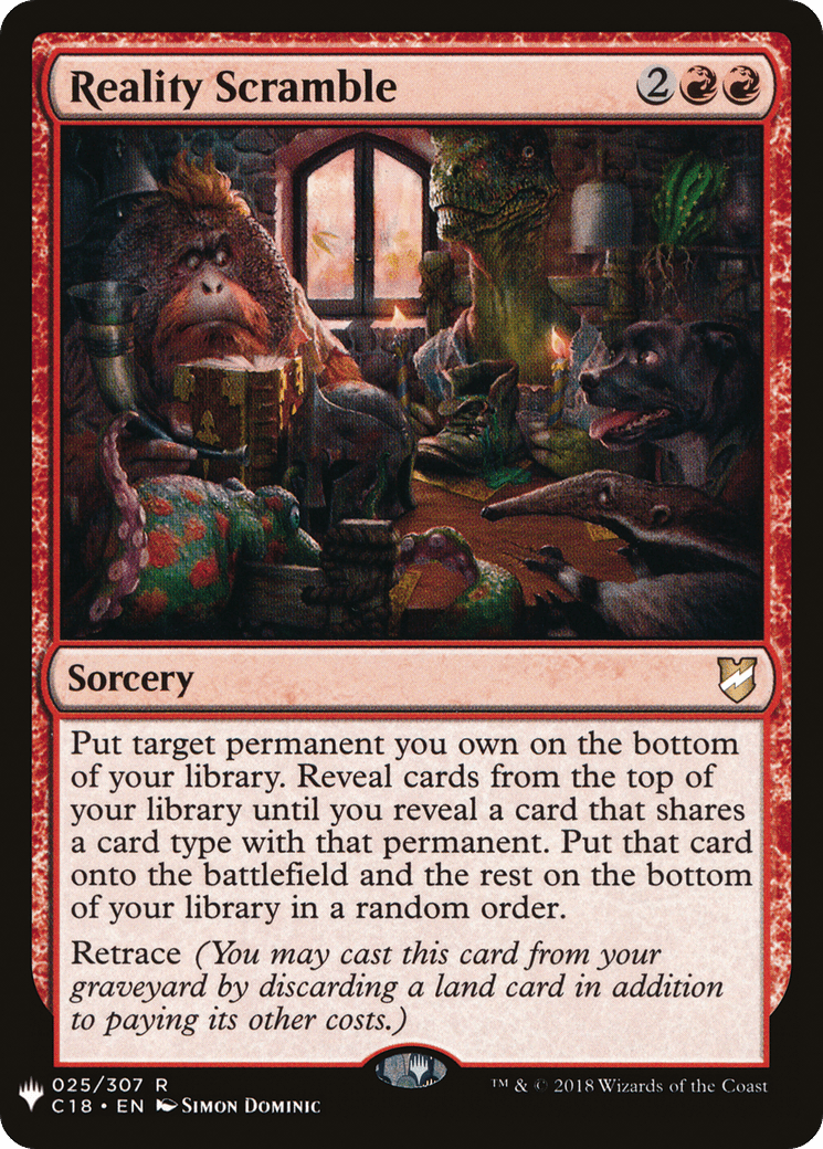 Reality Scramble |  (C18-25) [The List]
