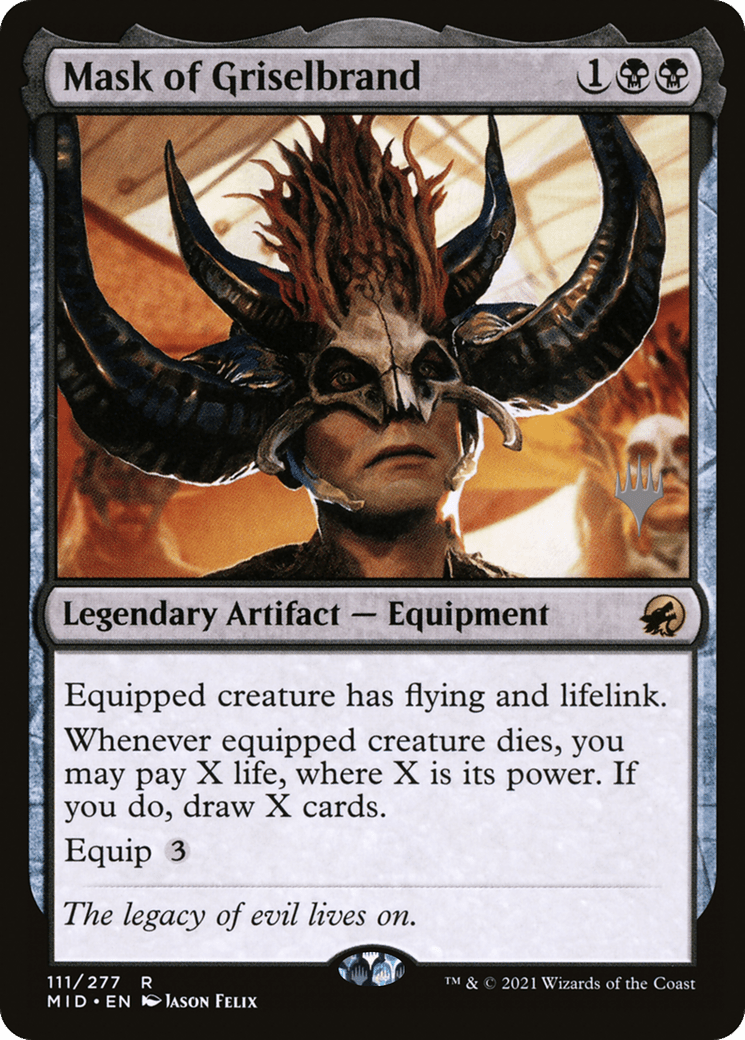 Mask of Griselbrand (Promo Pack) [Innistrad: Midnight Hunt Promos] Foil