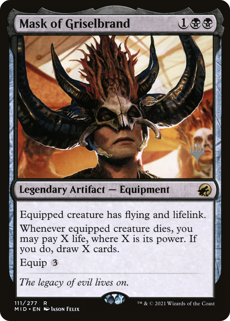 Mask of Griselbrand (Promo Pack) [Innistrad: Midnight Hunt Promos] Foil