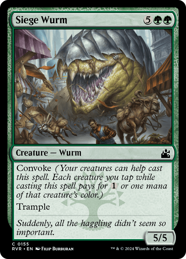 Siege Wurm [Ravnica Remastered] Foil