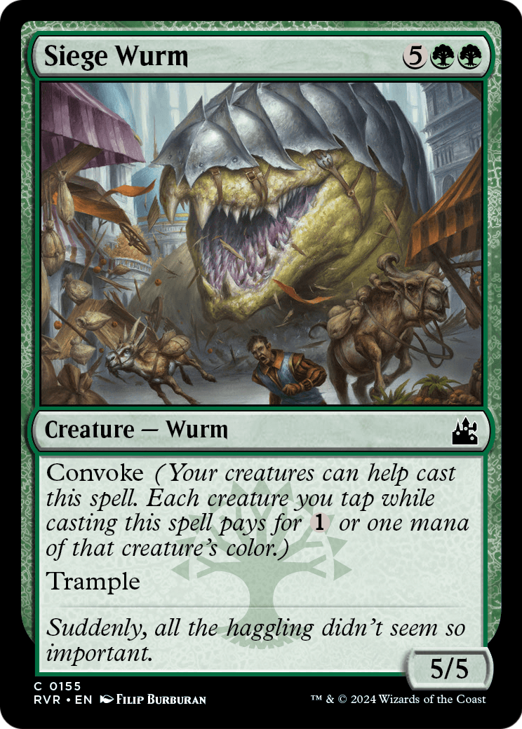 Siege Wurm [Ravnica Remastered] Foil