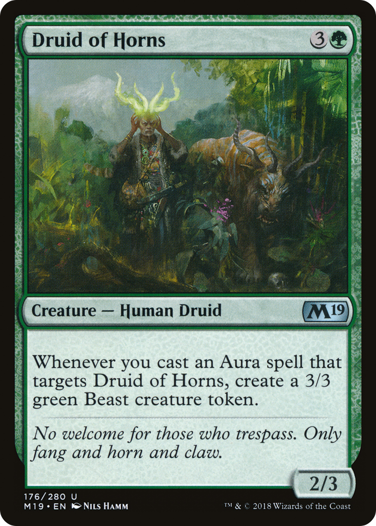 Druid of Horns [Core Set 2019] Foil