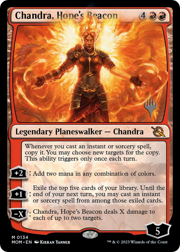 Chandra, Hope's Beacon (Promo Pack) [March of the Machine Promos] Foil