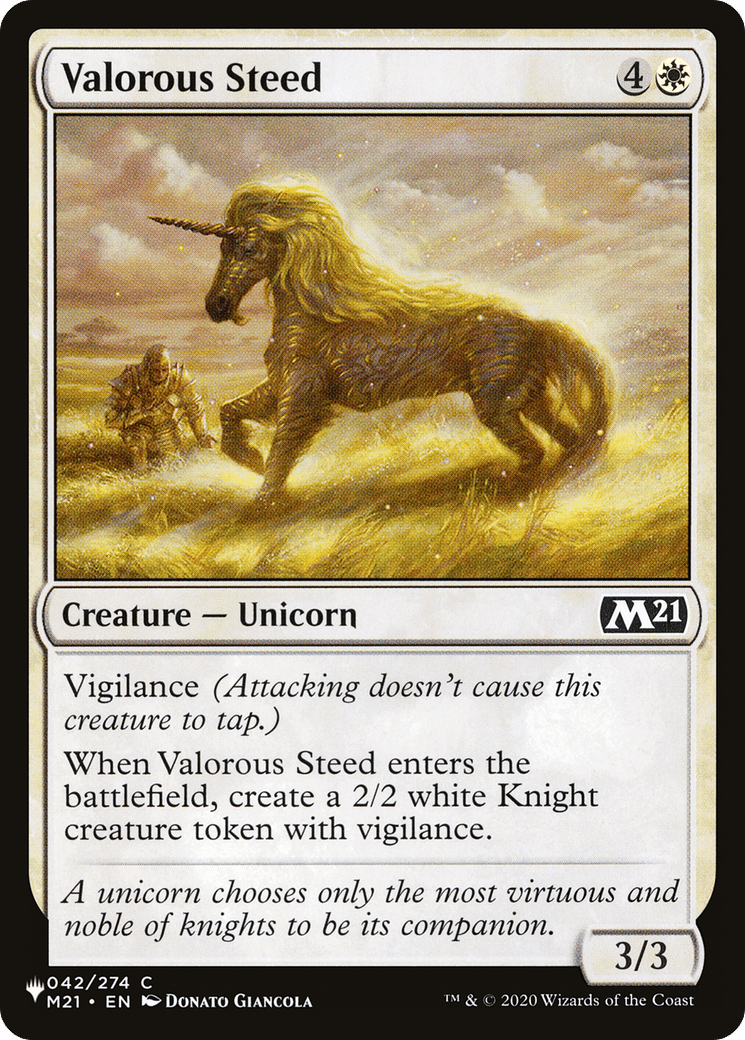 Valorous Steed |  (M21-42) [The List]