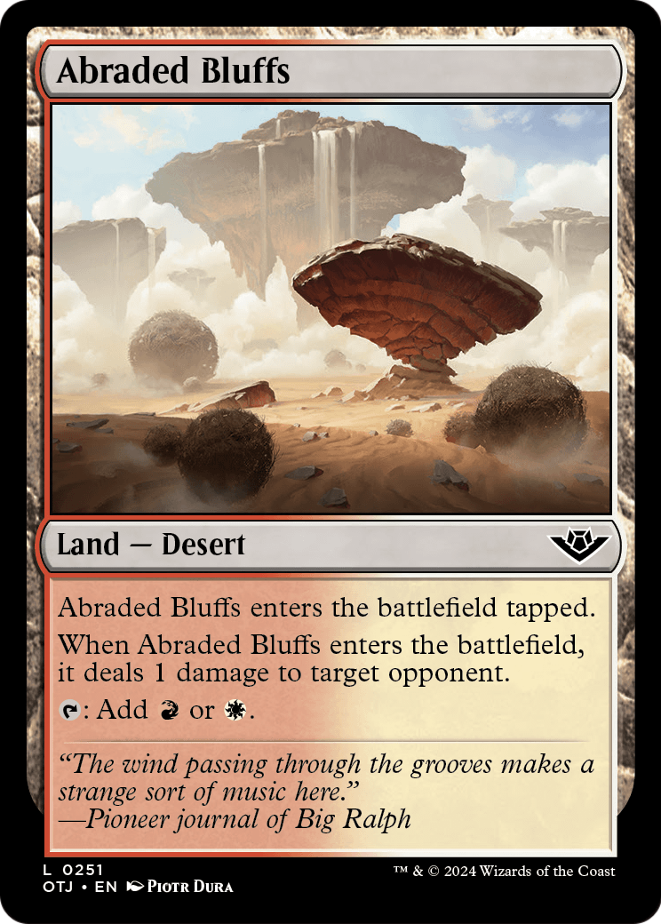 Abraded Bluffs [Outlaws of Thunder Junction] Foil