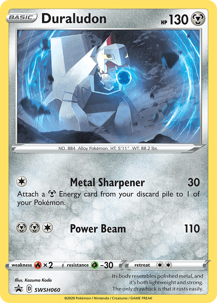 Duraludon SWSH060 SWSH060/307 - SWSH Sword & Shield Promo Cards Holofoil