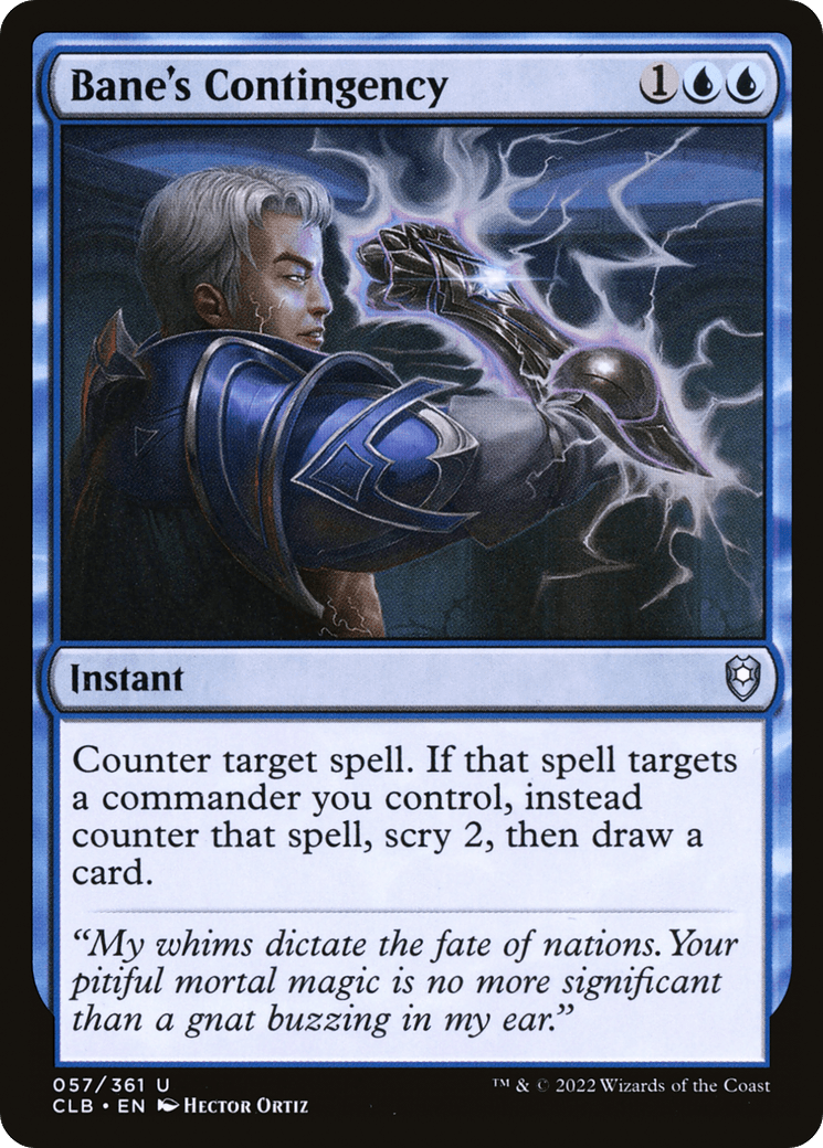 Bane's Contingency [Commander Legends: Battle for Baldur's Gate] Foil