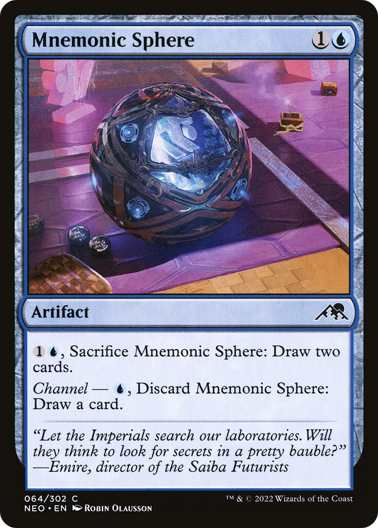 Mnemonic Sphere [Kamigawa: Neon Dynasty] Foil