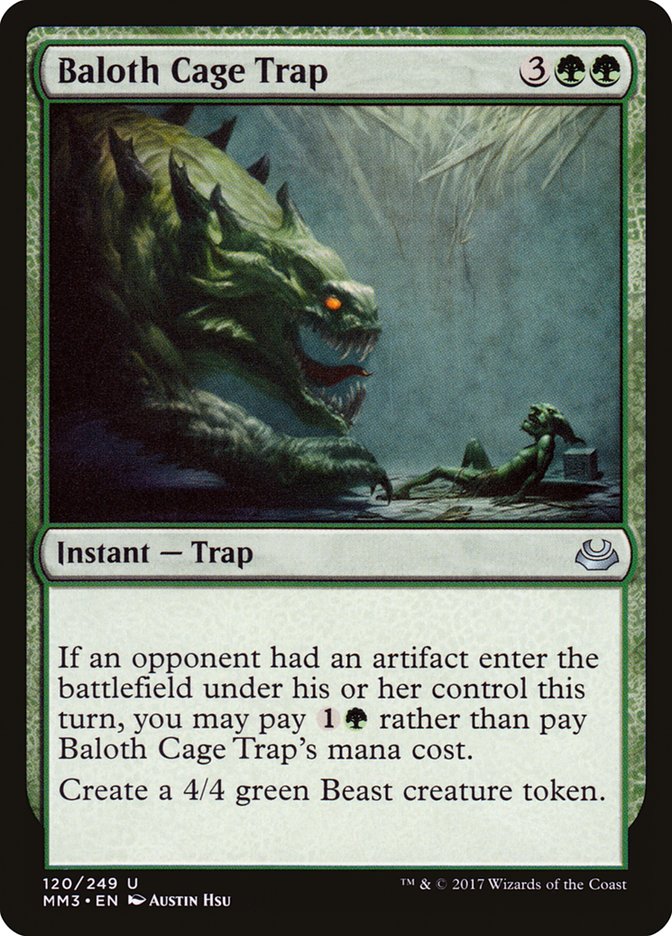 Baloth Cage Trap 120/249 (Modern Masters 2017) 