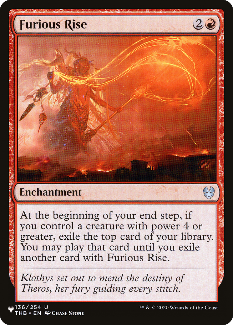 Furious Rise |  (THB-136) [The List]