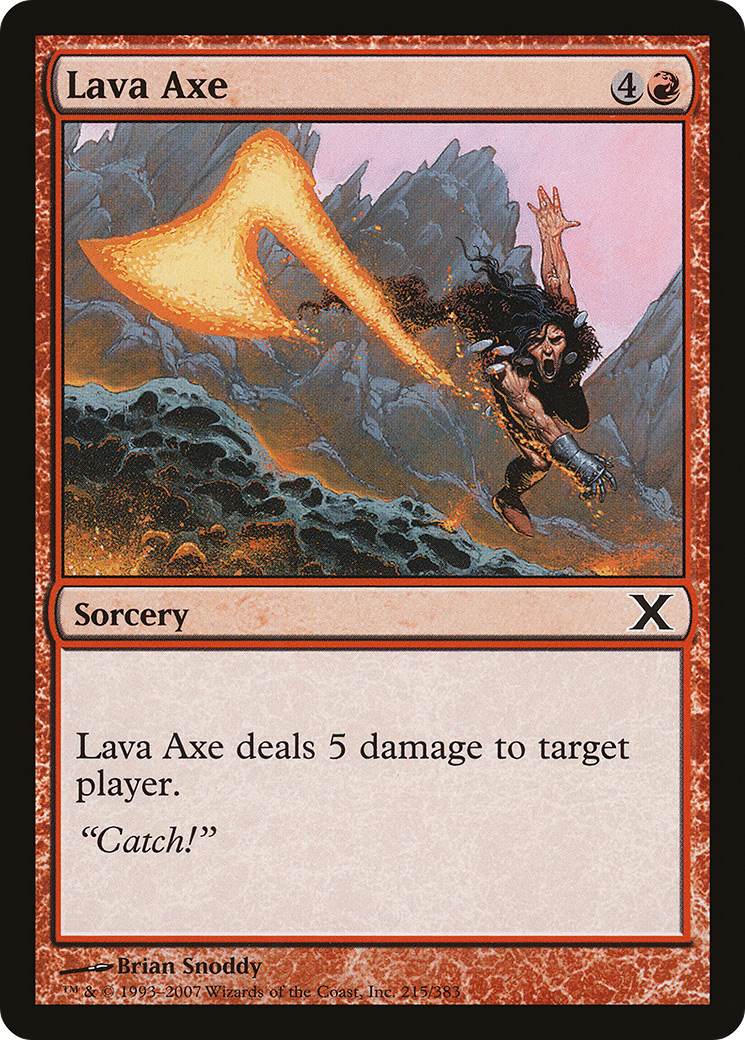 Lava Axe [Tenth Edition] Foil