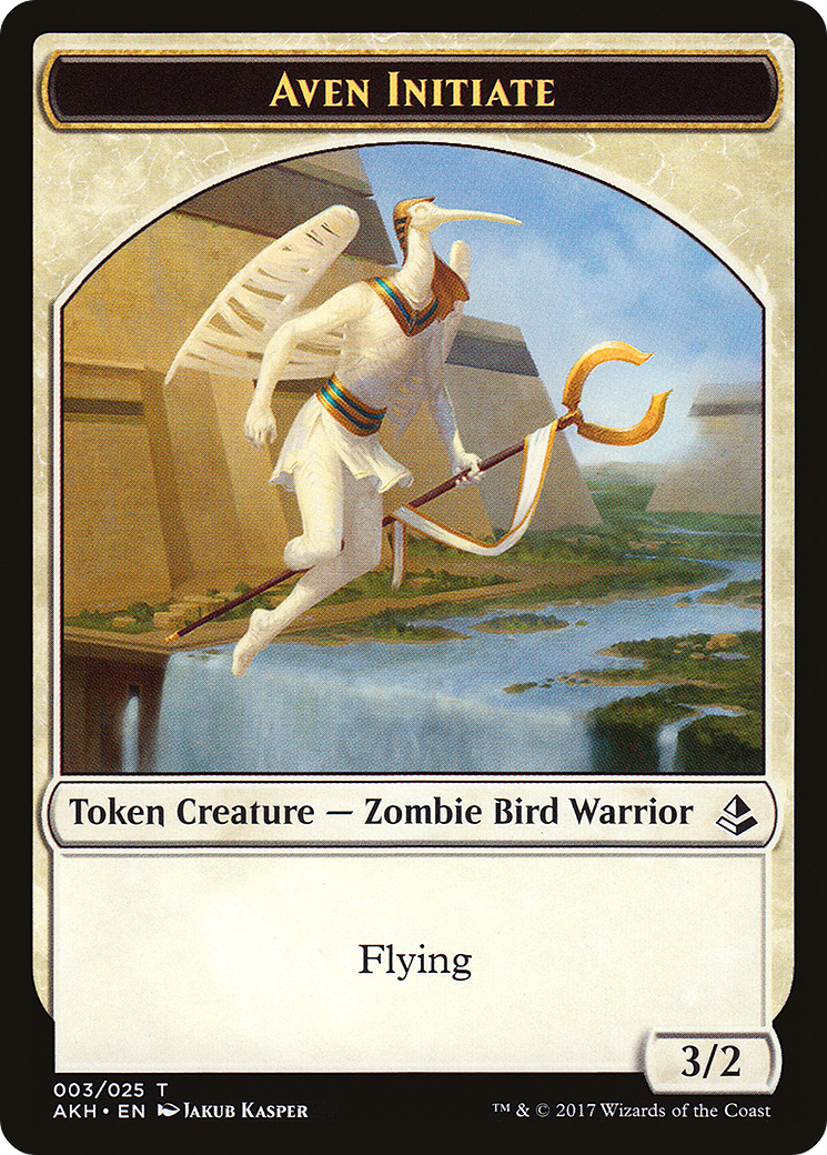 Aven Initiate (003) [Amonkhet Tokens]  Foil