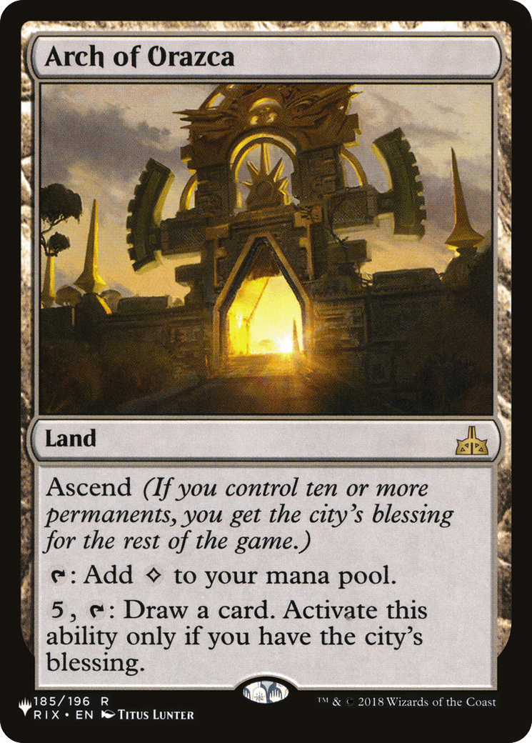 Arch of Orazca |  (RIX-185) [The List]