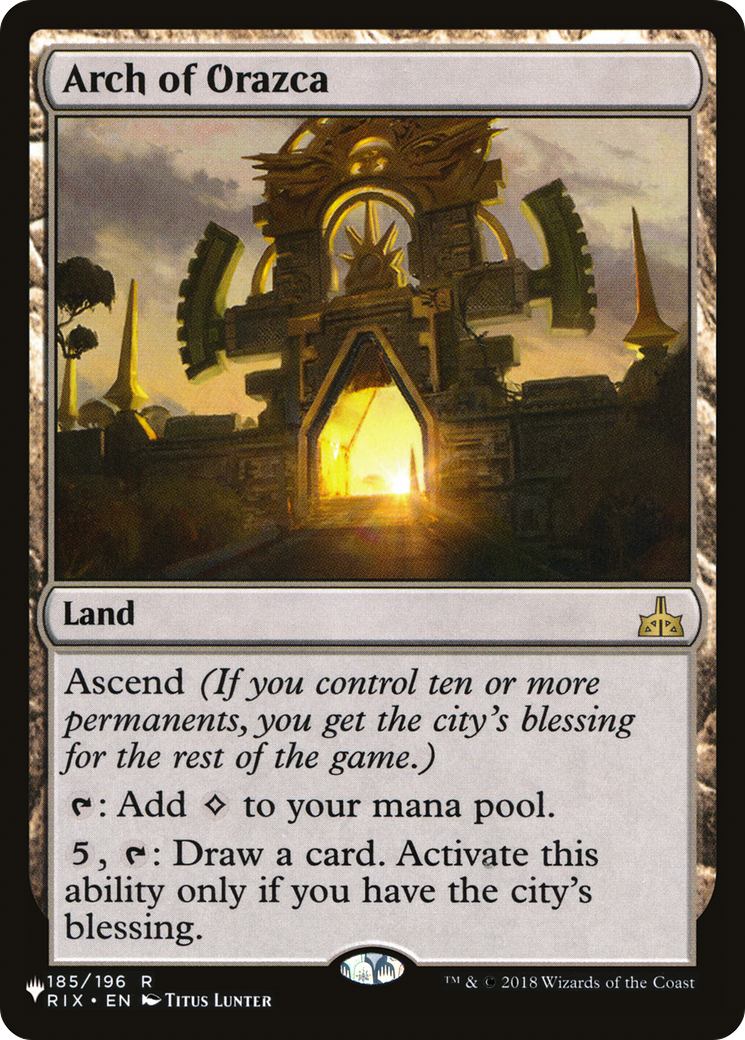 Arch of Orazca |  (RIX-185) [The List]