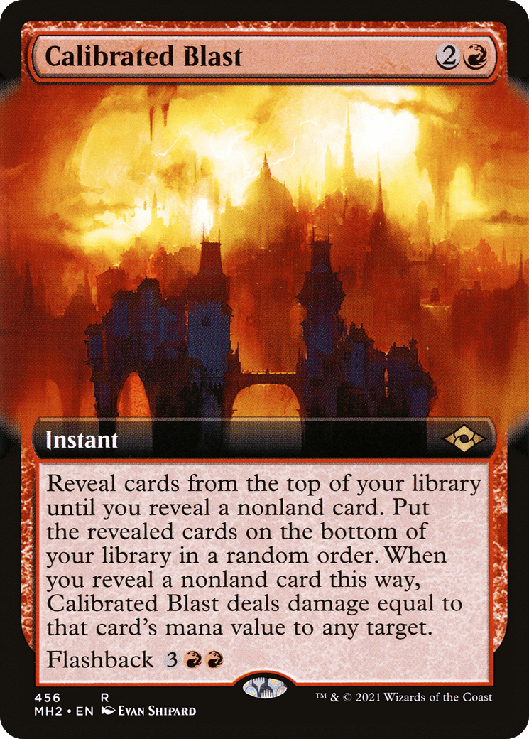 Calibrated Blast (Extended Art) [Modern Horizons 2] Foil