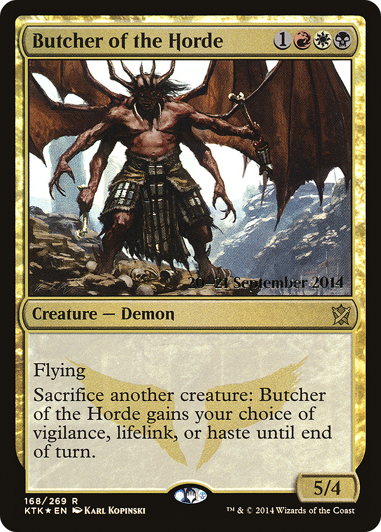 Butcher of the Horde (PKTK-168S) - Khans of Tarkir Promos Foil