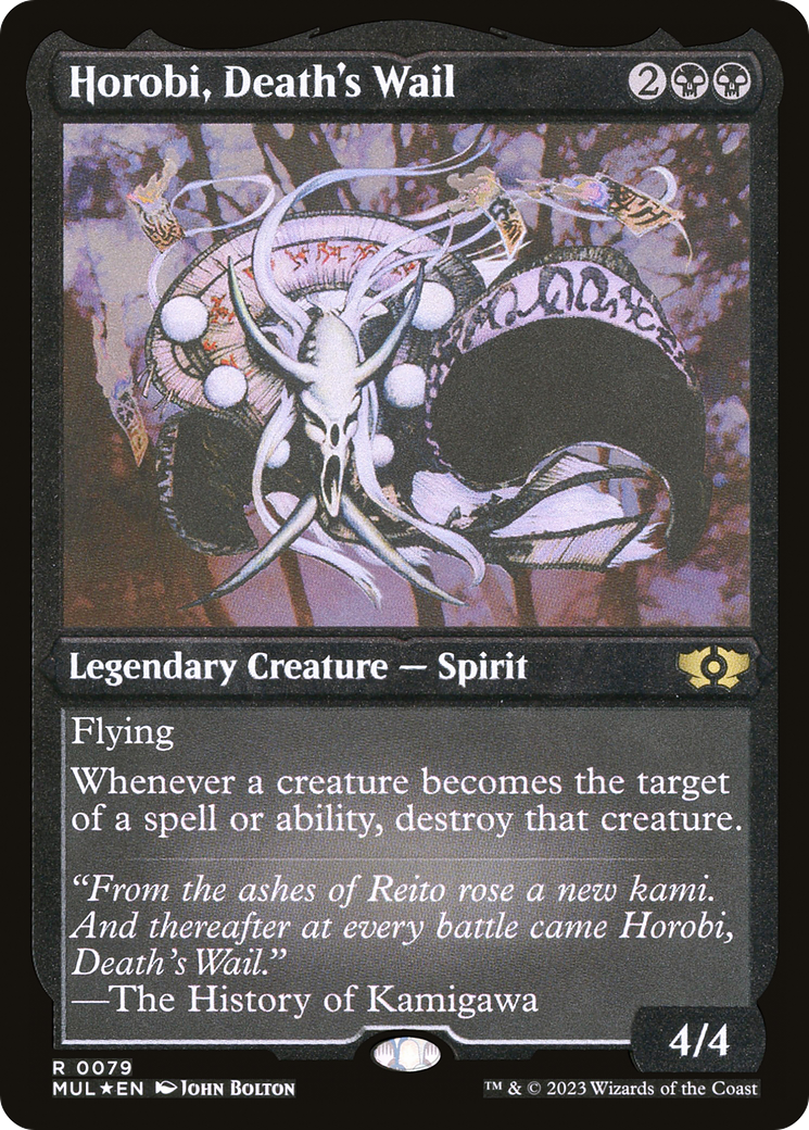 Horobi, Death's Wail (MUL-079) - Multiverse Legends Etched Foil