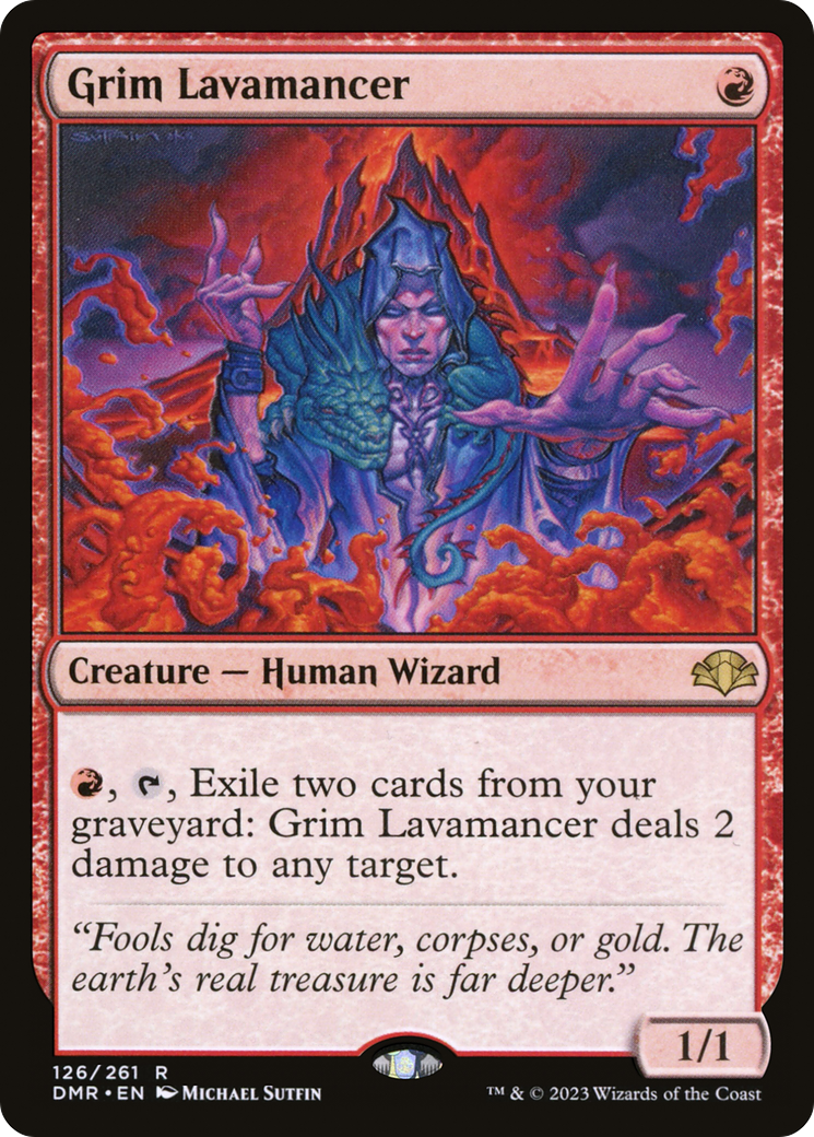 Grim Lavamancer [Dominaria Remastered] Foil