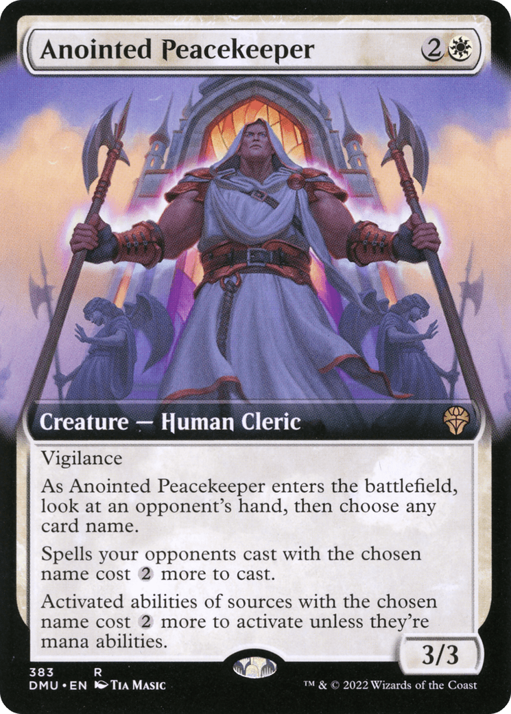 Anointed Peacekeeper (Extended Art) [Dominaria United] Foil