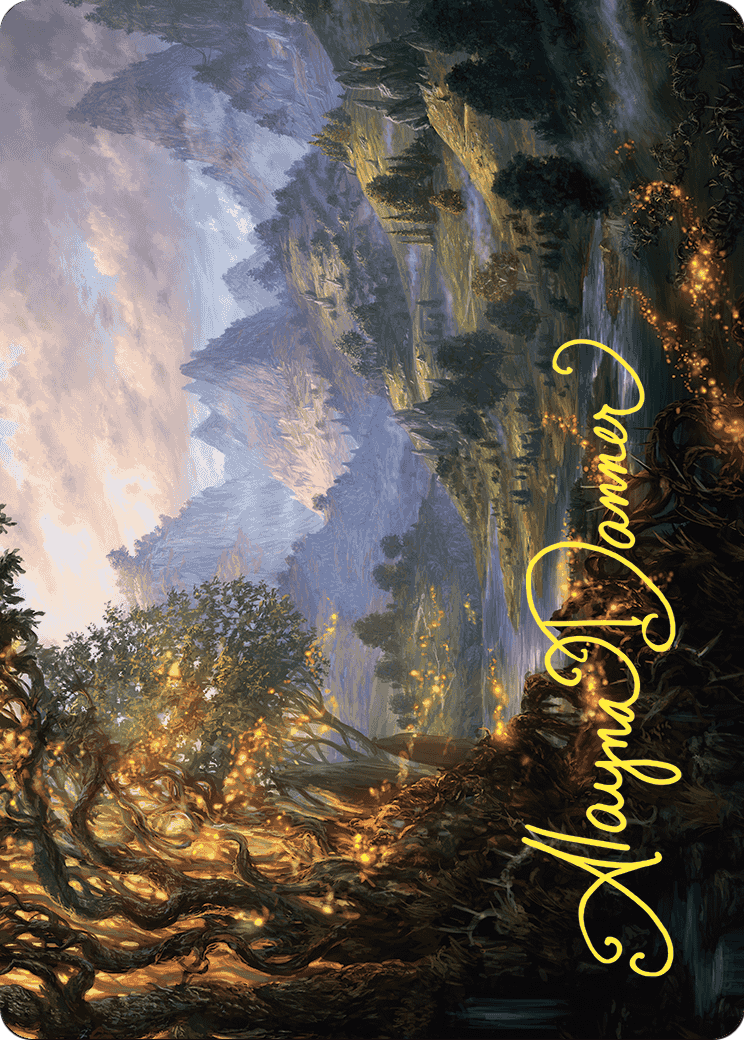 Evolving Wilds // Evolving Wilds (AWOE-047) - Wilds of Eldraine Art Series (Borderless) Foil