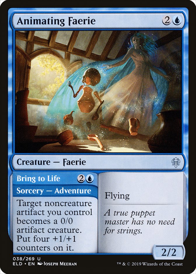 Animating Faerie // Bring to Life 38/269 (Throne of Eldraine)  - Foil