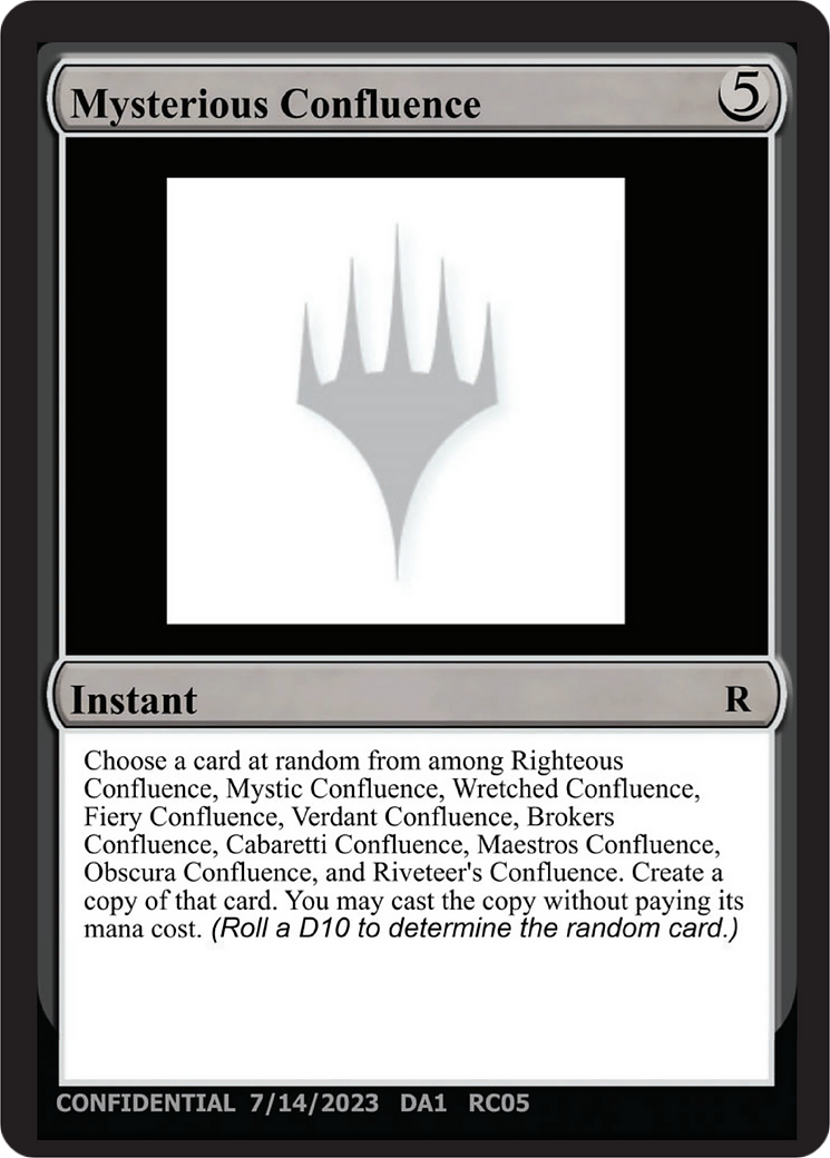 Mysterious Confluence (DA1-RC05A) - Unknown Event