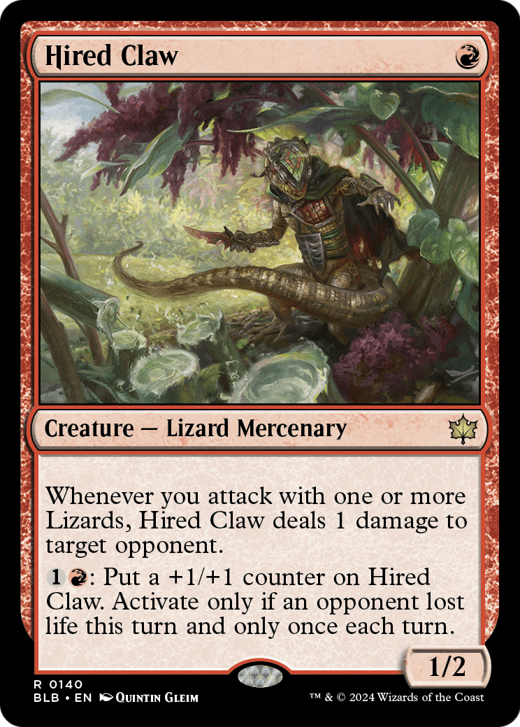 Hired Claw [Bloomburrow] Foil