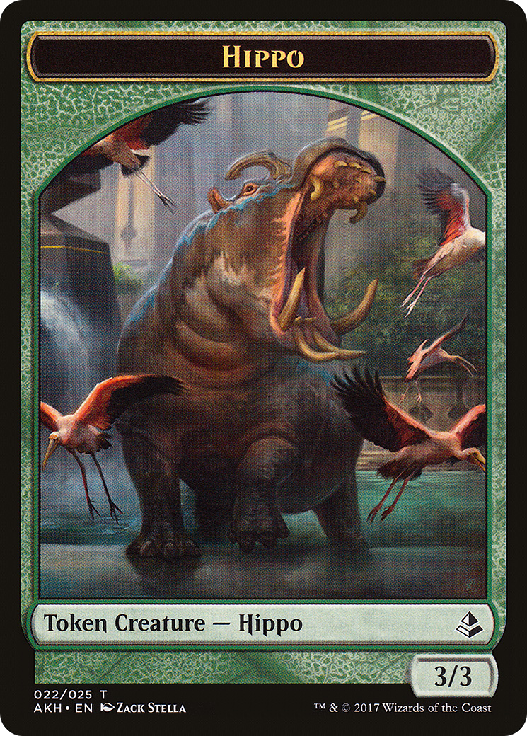 Hippo (022) [Amonkhet Tokens]  Foil