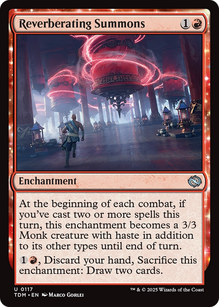 Reverberating Summons (117) [Tarkir: Dragonstorm]  Foil