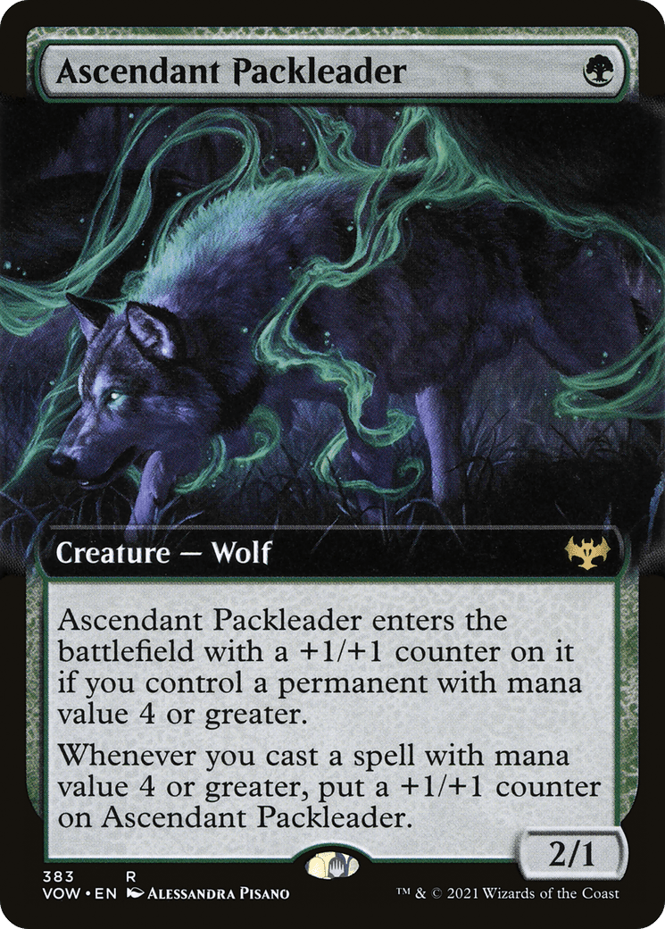 Ascendant Packleader (Extended Art) [Innistrad: Crimson Vow] Foil