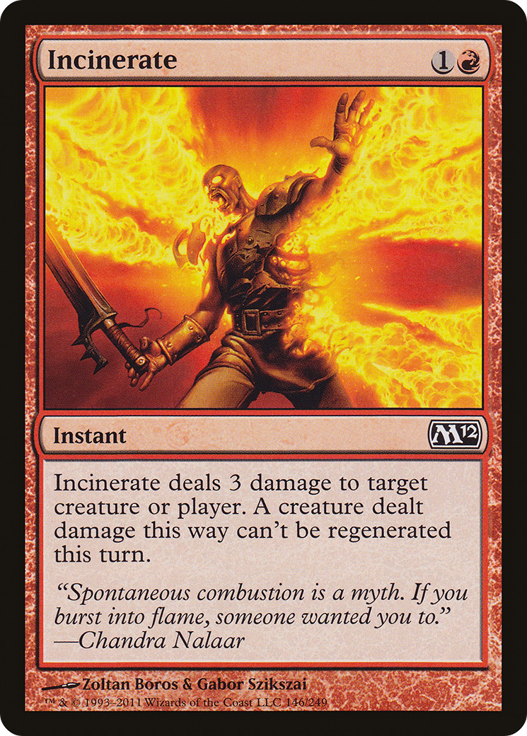 Incinerate [Magic 2012] Foil