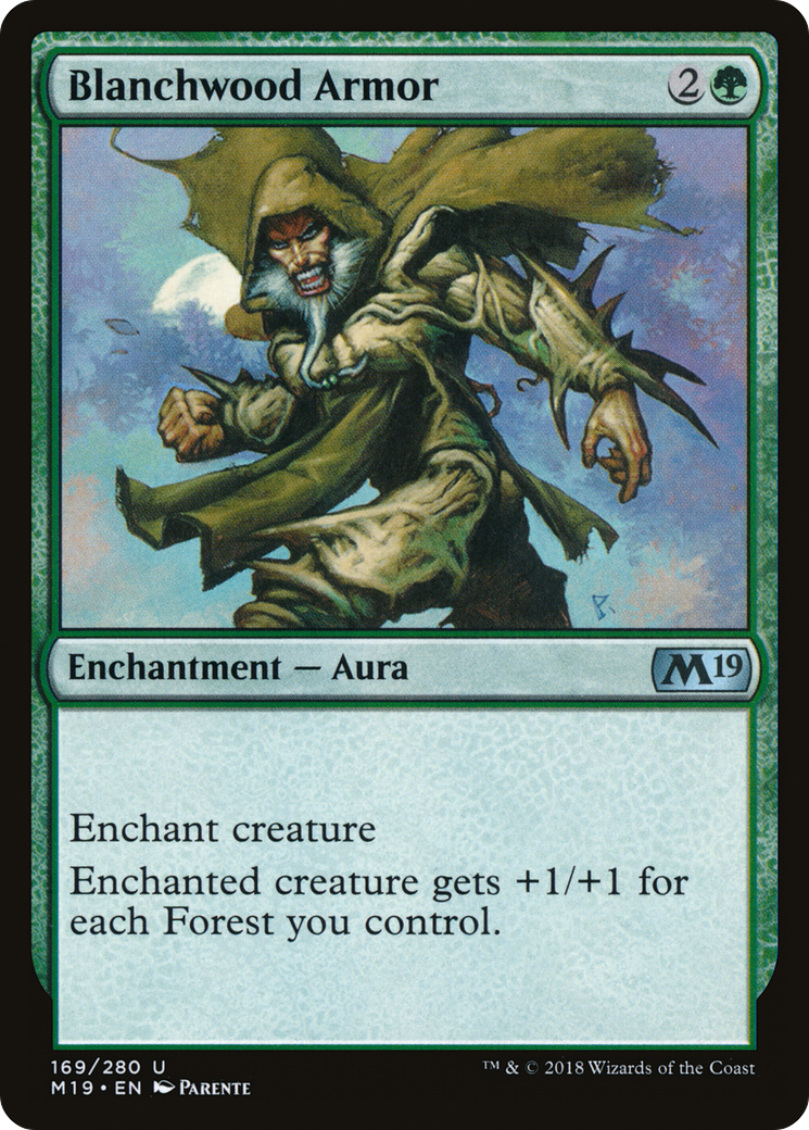 Blanchwood Armor [Core Set 2019] Foil