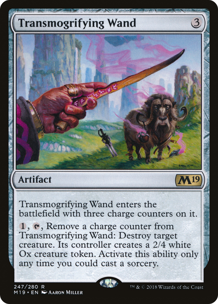 Transmogrifying Wand [Core Set 2019] Foil