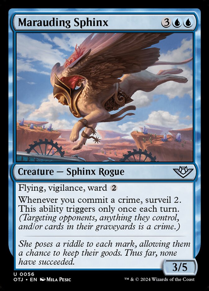 Marauding Sphinx 56/286 (Outlaws of Thunder Junction) 