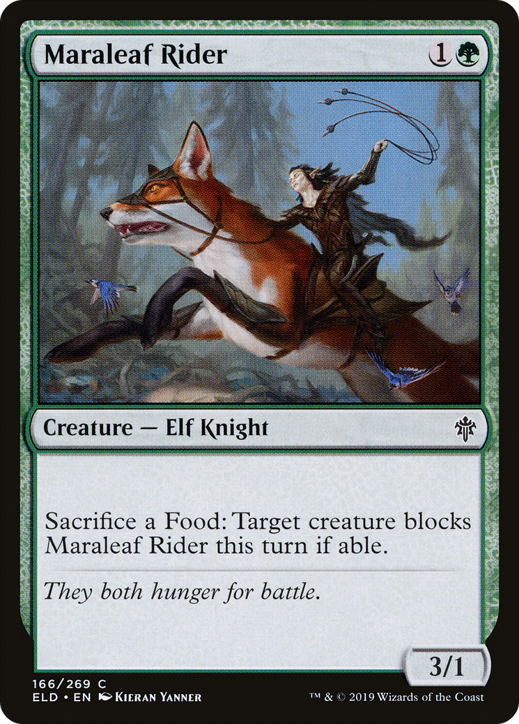 Maraleaf Rider [Throne of Eldraine] Foil