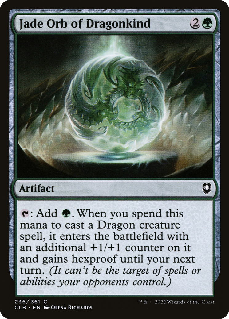 Jade Orb of Dragonkind [Commander Legends: Battle for Baldur's Gate] Foil