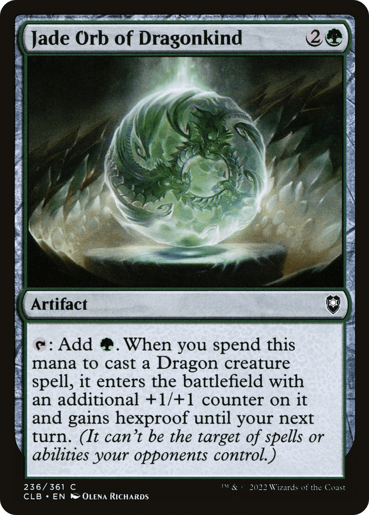 Jade Orb of Dragonkind [Commander Legends: Battle for Baldur's Gate] Foil
