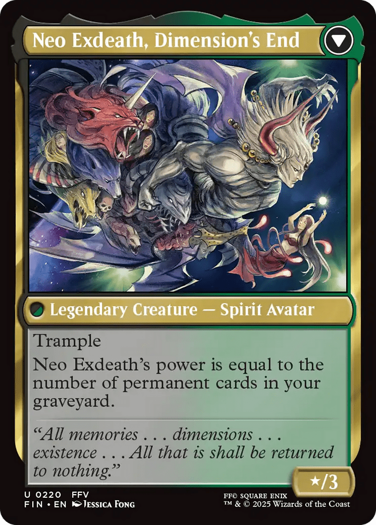 Exdeath, Void Warlock // Neo Exdeath, Dimension's End (220) [FINAL FANTASY]  Foil
