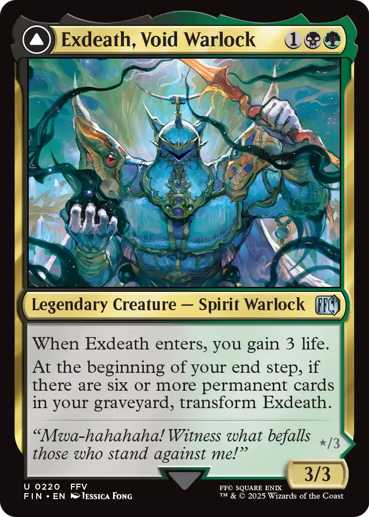 Exdeath, Void Warlock // Neo Exdeath, Dimension's End (220) [FINAL FANTASY]